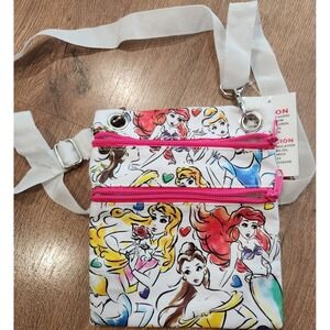 Disney Multicolor Small Shoulder Bag Belle Aurora Ariel Cinderella